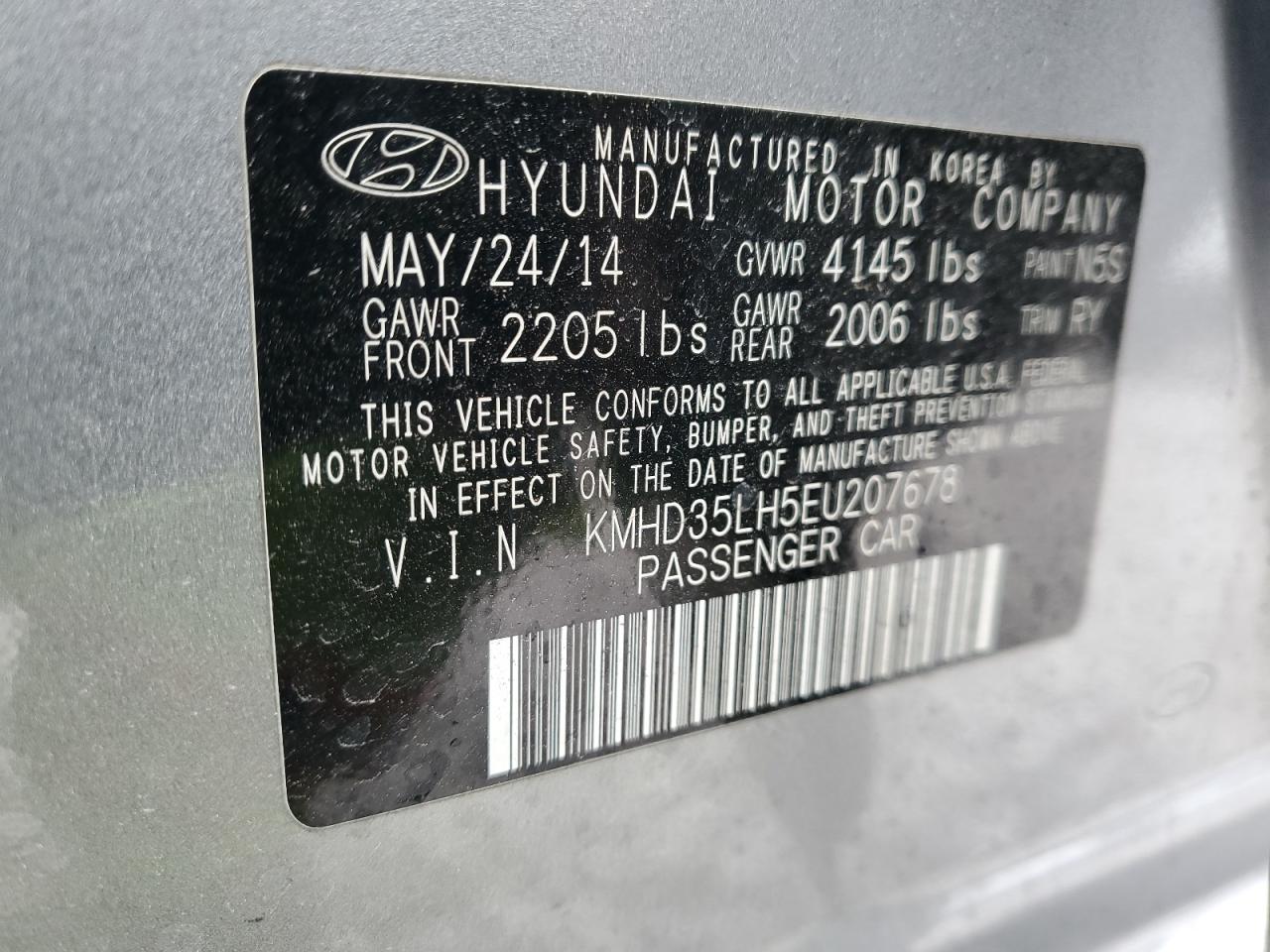 KMHD35LH5EU207678 2014 Hyundai Elantra Gt