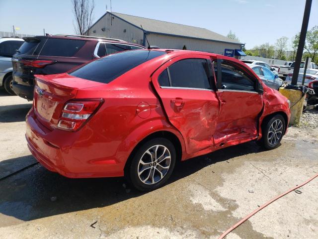  CHEVROLET SONIC 2019 Червоний