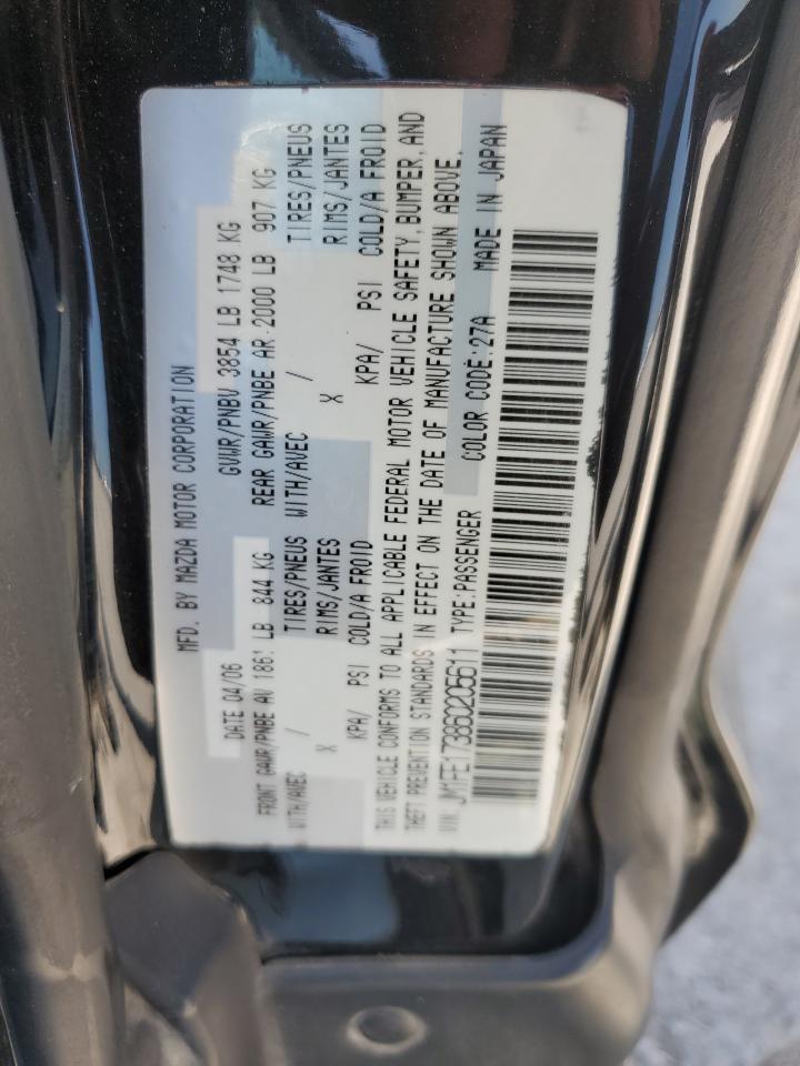 2006 Mazda Rx8 VIN: JM1FE173860202594 Lot: 53125264