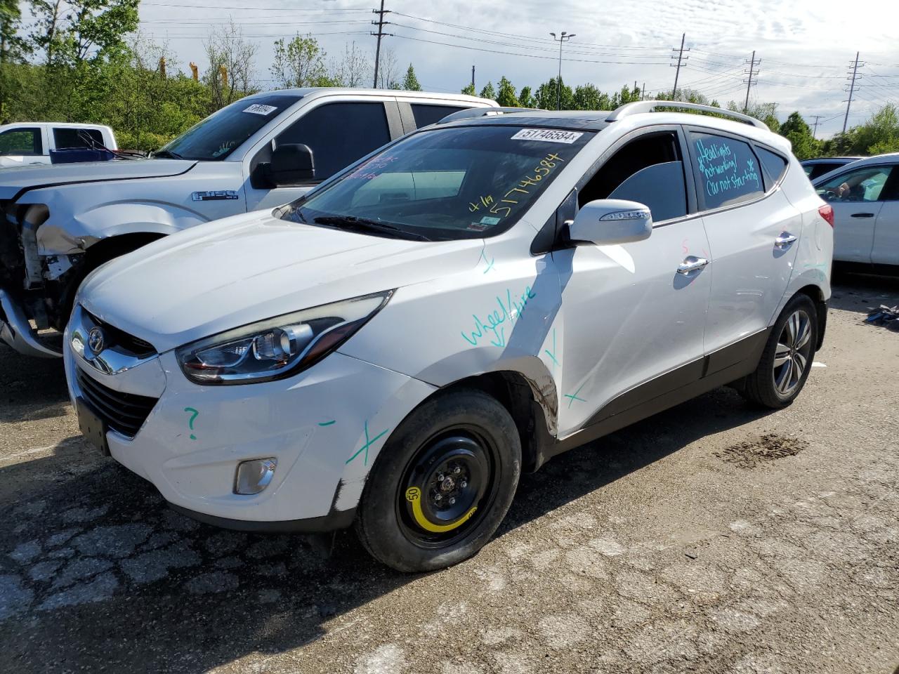 KM8JU3AG1EU871877 2014 Hyundai Tucson Gls