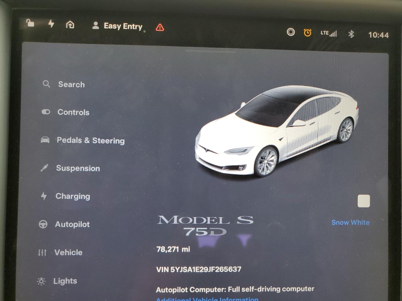 2018 Tesla Model S VIN: 5YJSA1E29JF265637 Lot: 52373144