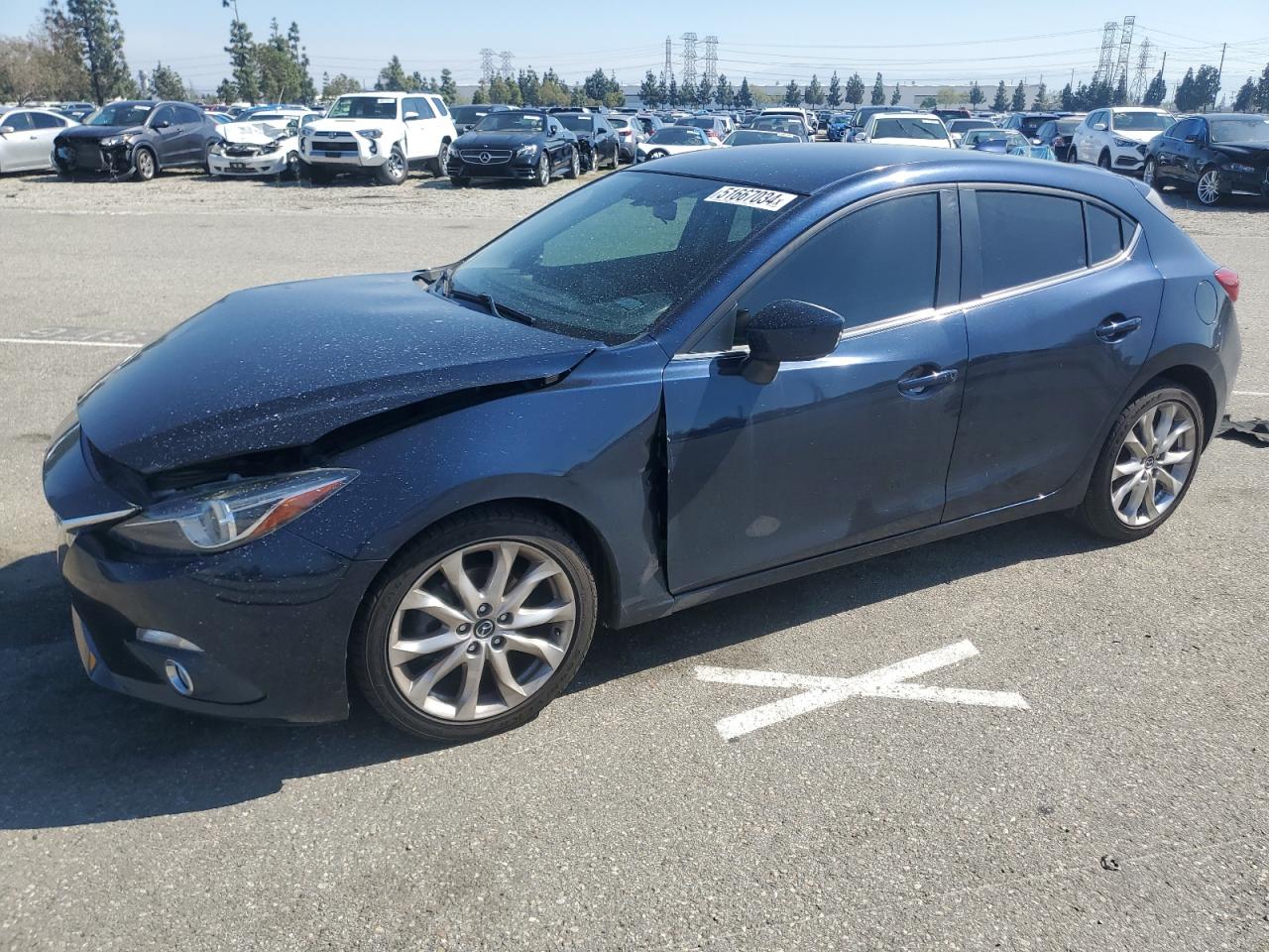 2014 Mazda 3 Touring VIN: JM1BM1L31E1162990 Lot: 51667034