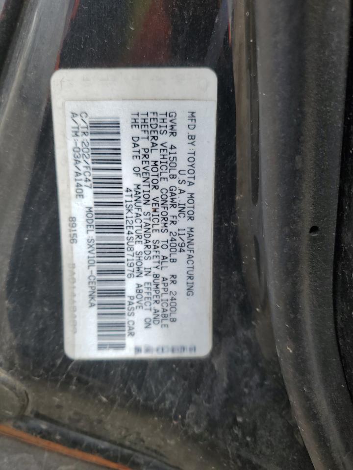 1995 Toyota Camry Le VIN: 4T1SK12E4SU871976 Lot: 49901304