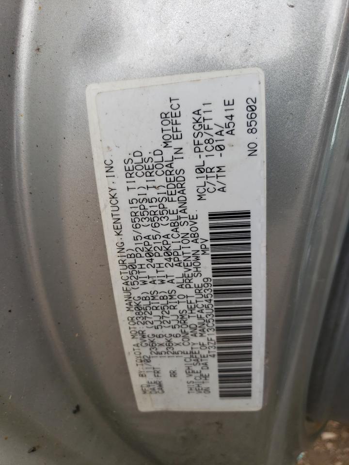 4T3ZF13C53U545399 2003 Toyota Sienna Le