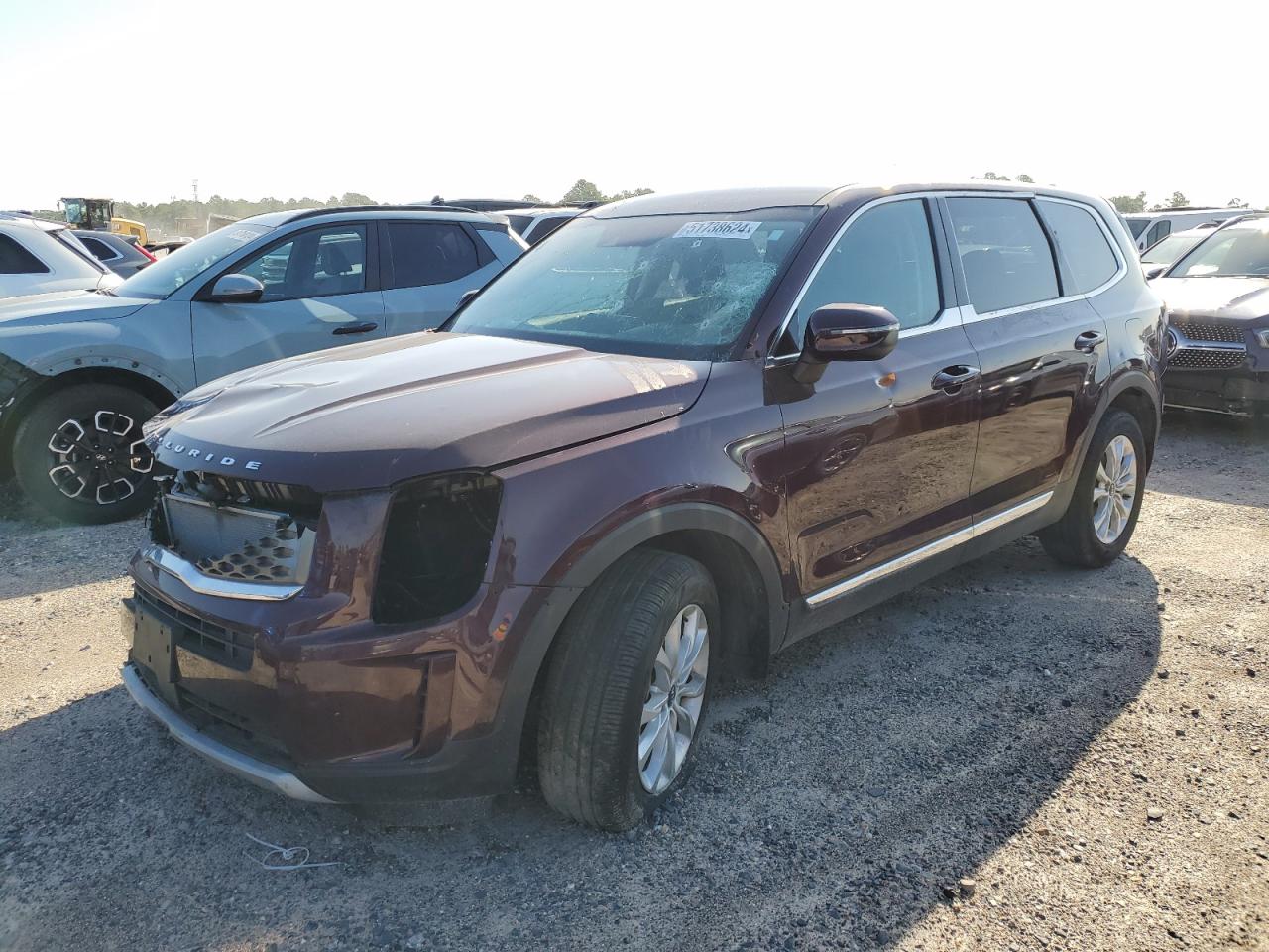 2020 Kia Telluride Lx VIN: 5XYP24HC1LG024479 Lot: 51738624