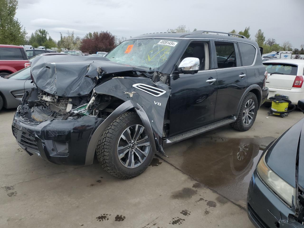 2019 Nissan Armada Sv продається в Woodburn, OR - Front End