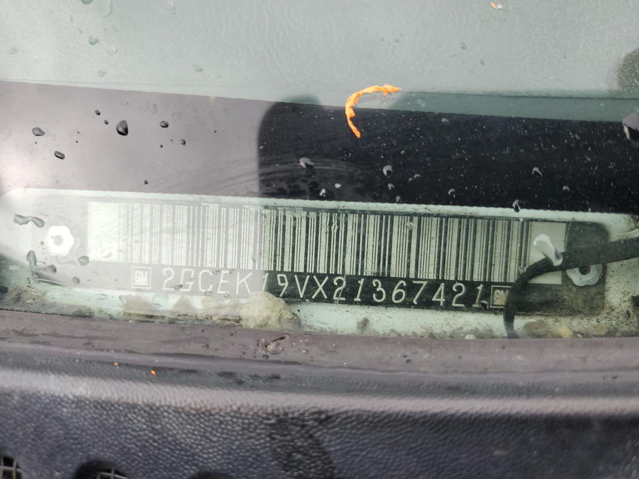 2GCEK19VX21367421 2002 Chevrolet Silverado K1500