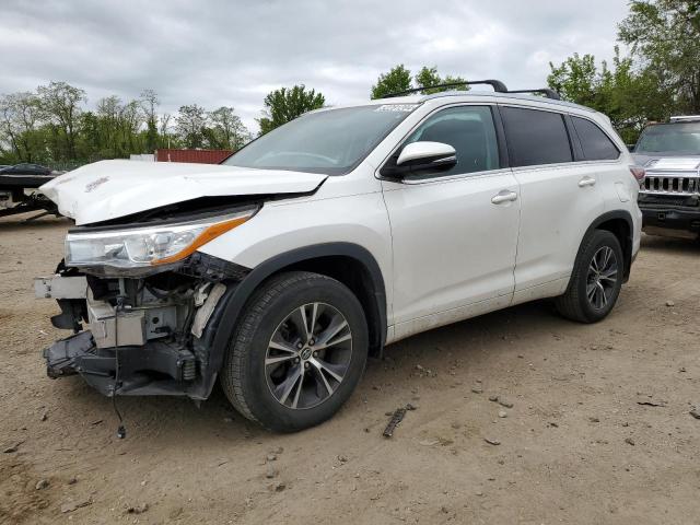 2016 Toyota Highlander Xle للبيع في Baltimore، MD - Front End