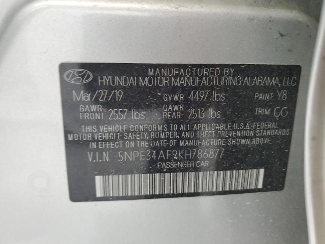 5NPE34AF9KH786877 | 2019 Hyundai sonata limited