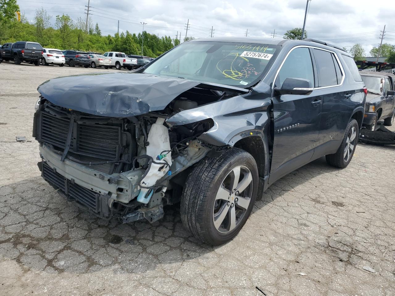 2019 Chevrolet Traverse Lt VIN: 1GNEVHKW4KJ296281 Lot: 52757674