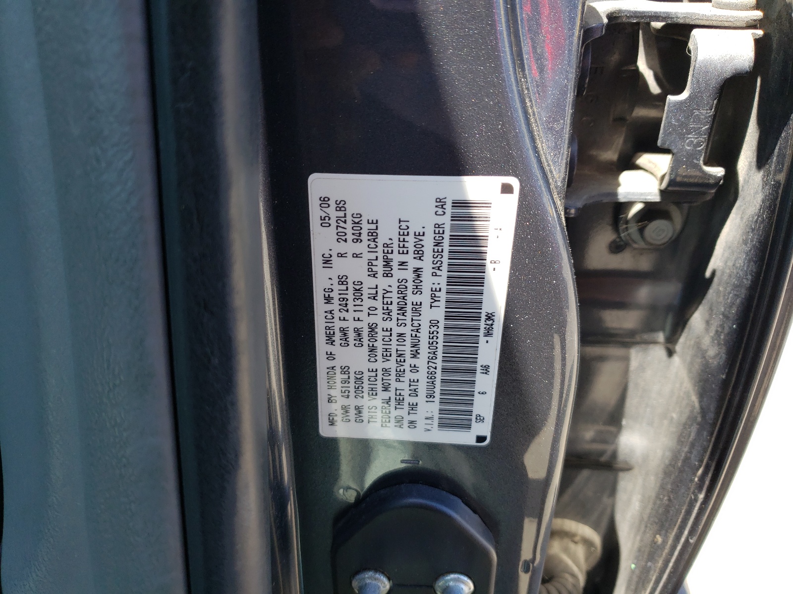 19UUA66276A055530 2006 Acura 3.2Tl