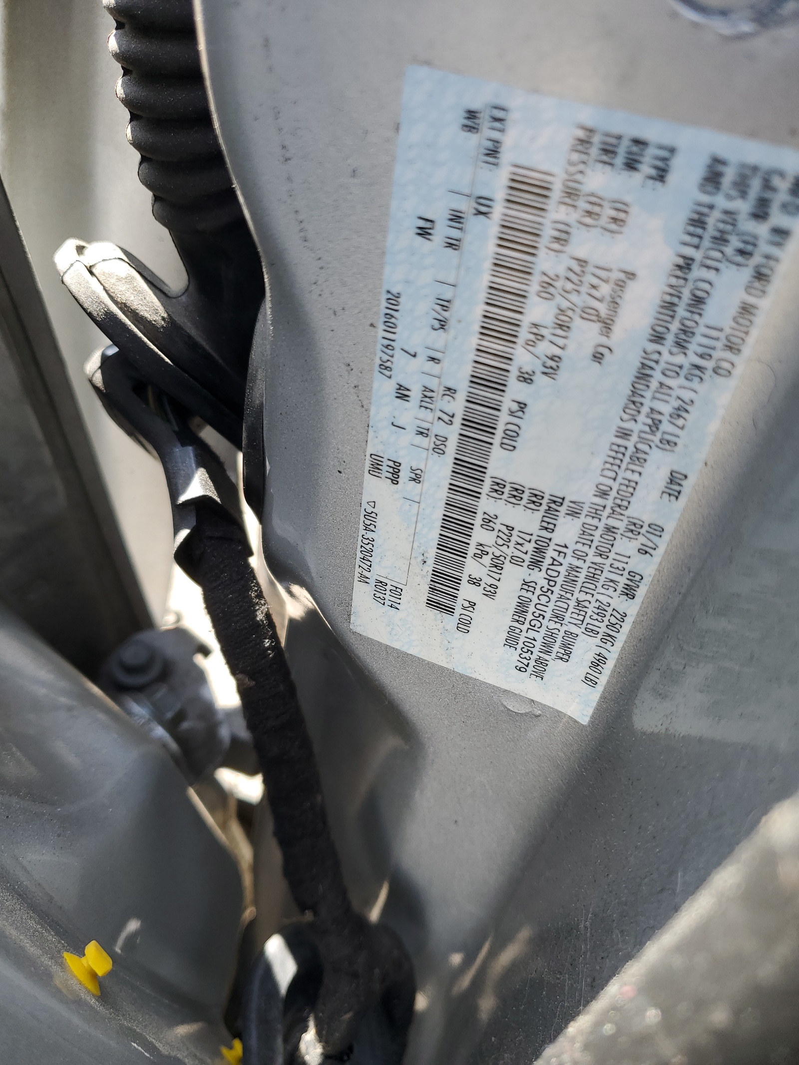 1FADP5CU5GL105379 2016 Ford C-Max Premium Sel