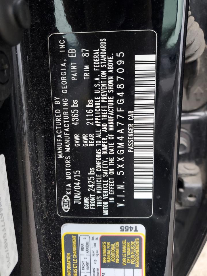 5XXGM4A77FG487095 2015 Kia Optima Lx