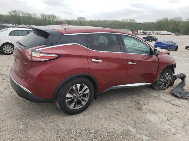  NISSAN MURANO 2017 Червоний