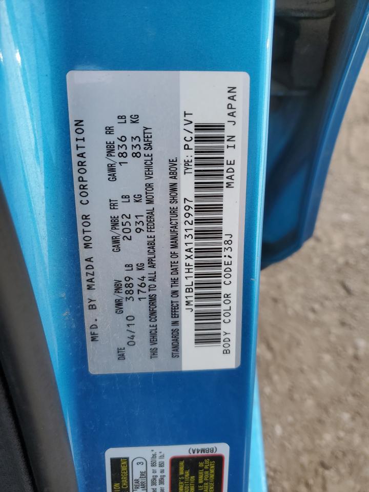 2010 Mazda 3 I VIN: JM1BL1HFXA1312997 Lot: 50029254