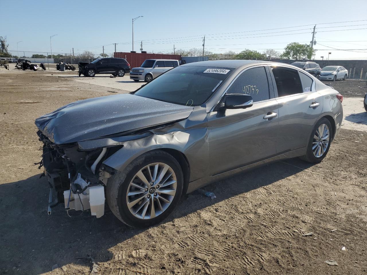 2021 Infiniti Q50 Luxe VIN: JN1EV7BP0MM707692 Lot: 52496204