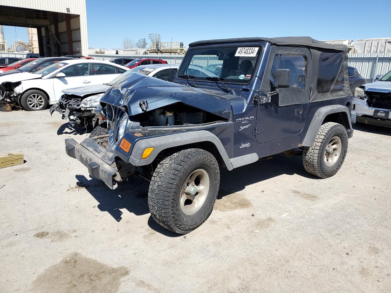 2001 Jeep Wrangler / Tj Sport VIN: 1J4FA49S61P312054 Lot: 49748334