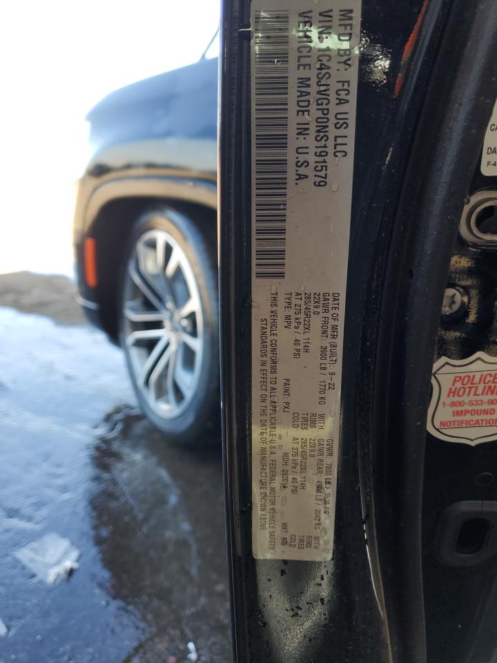 2022 Jeep Grand Wagoneer Series Iii VIN: 1C4SJVGP0NS191579 Lot: 66005343