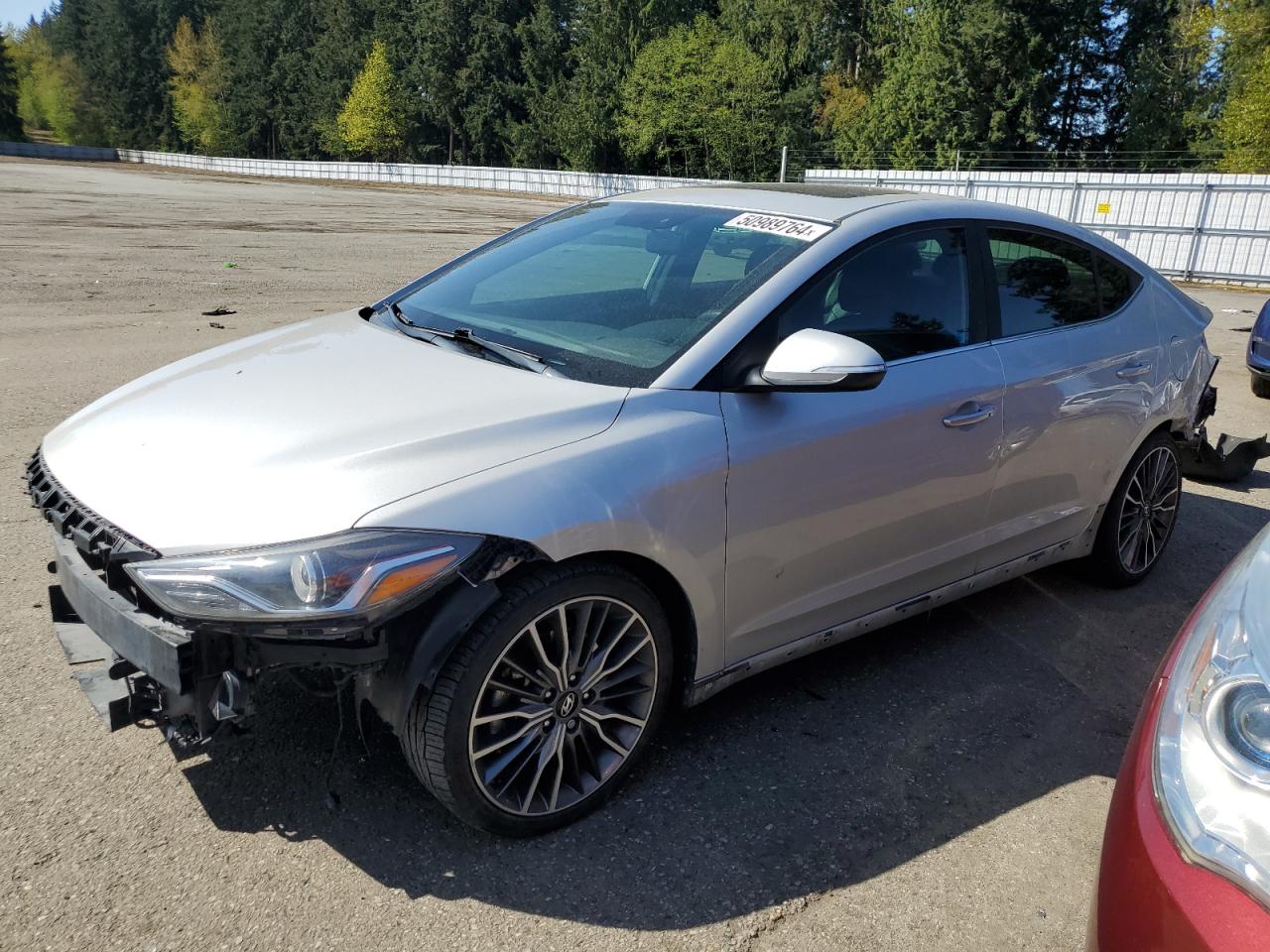 2018 Hyundai Elantra Sport VIN: KMHD04LBXJU678380 Lot: 50989764