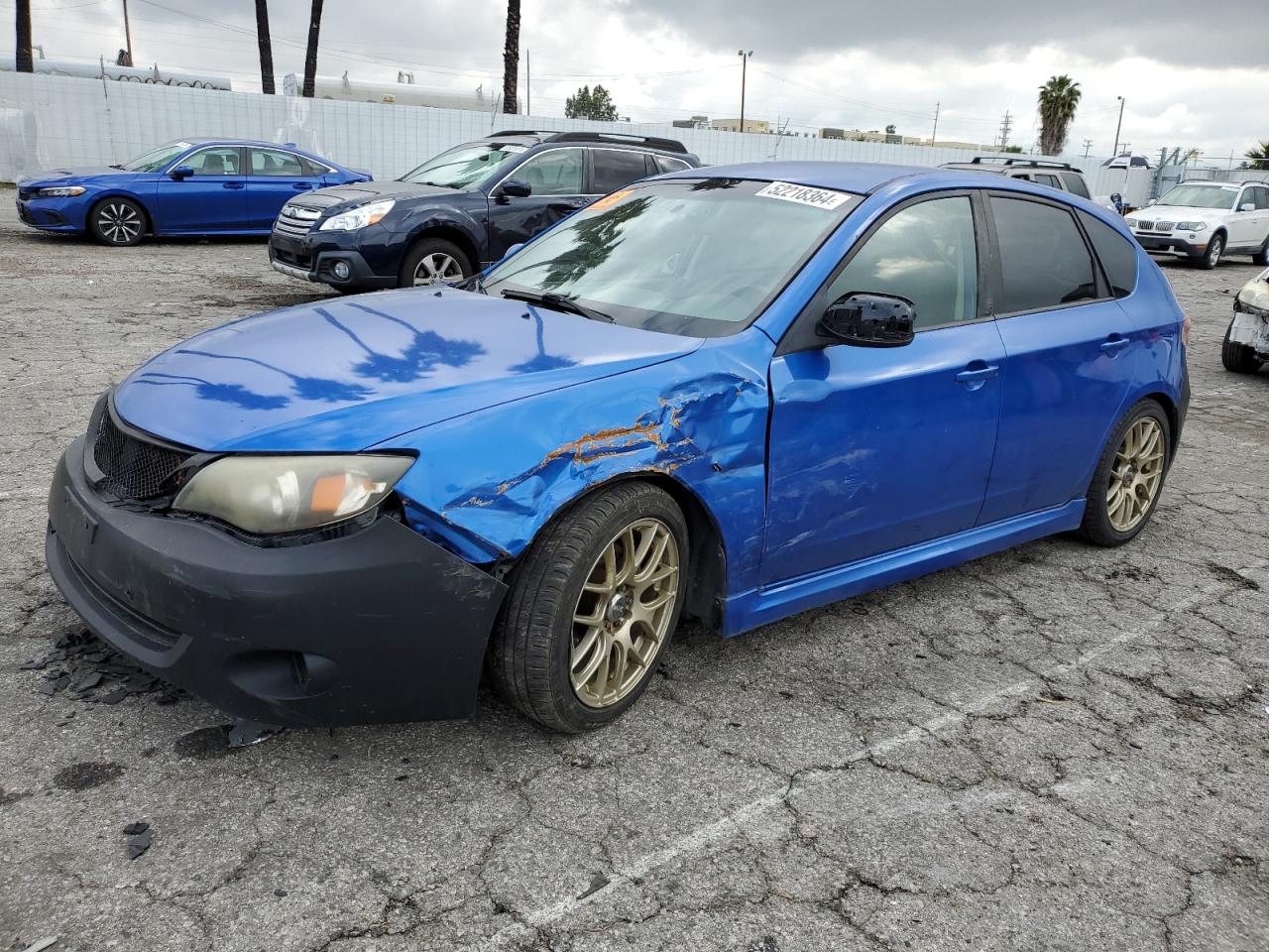 2008 Subaru Impreza 2.5I blue null gas JF1GH62638G806810 photo #1