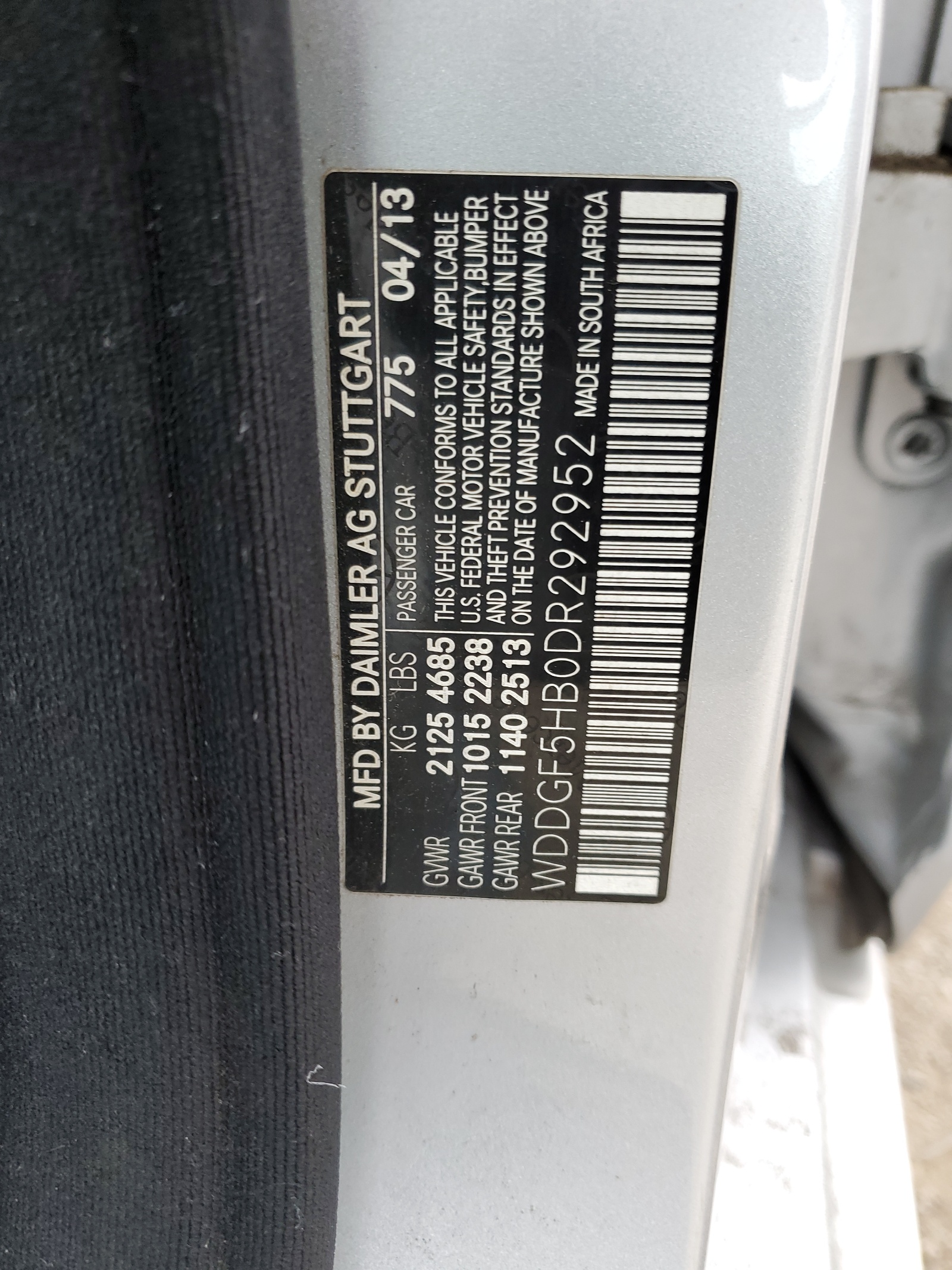 WDDGF5HB0DR292952 2013 Mercedes-Benz C 350