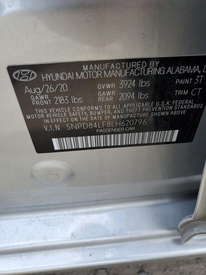 5NPD84LF8LH620796 2020 Hyundai Elantra Sel