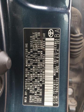 5YFBURHEXJP805903 | 2018 Toyota corolla l