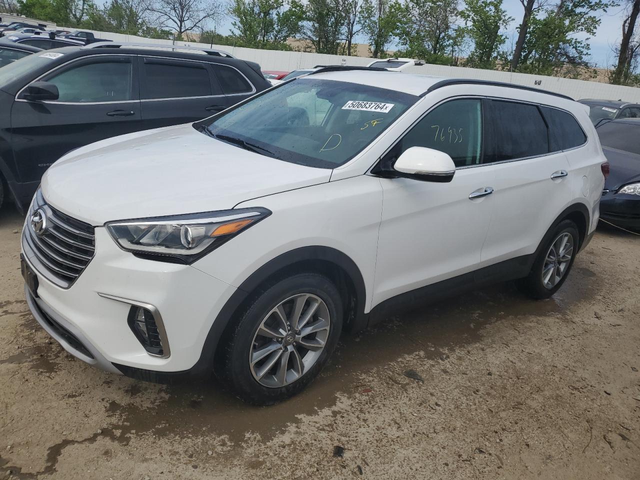 2017 Hyundai Santa Fe Se VIN: KM8SNDHF5HU224567 Lot: 48108754