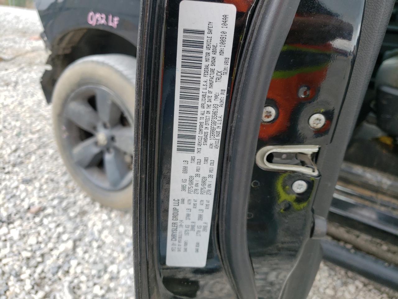 2015 Ram 1500 St VIN: 1C6RR6FG6FS506103 Lot: 51154404