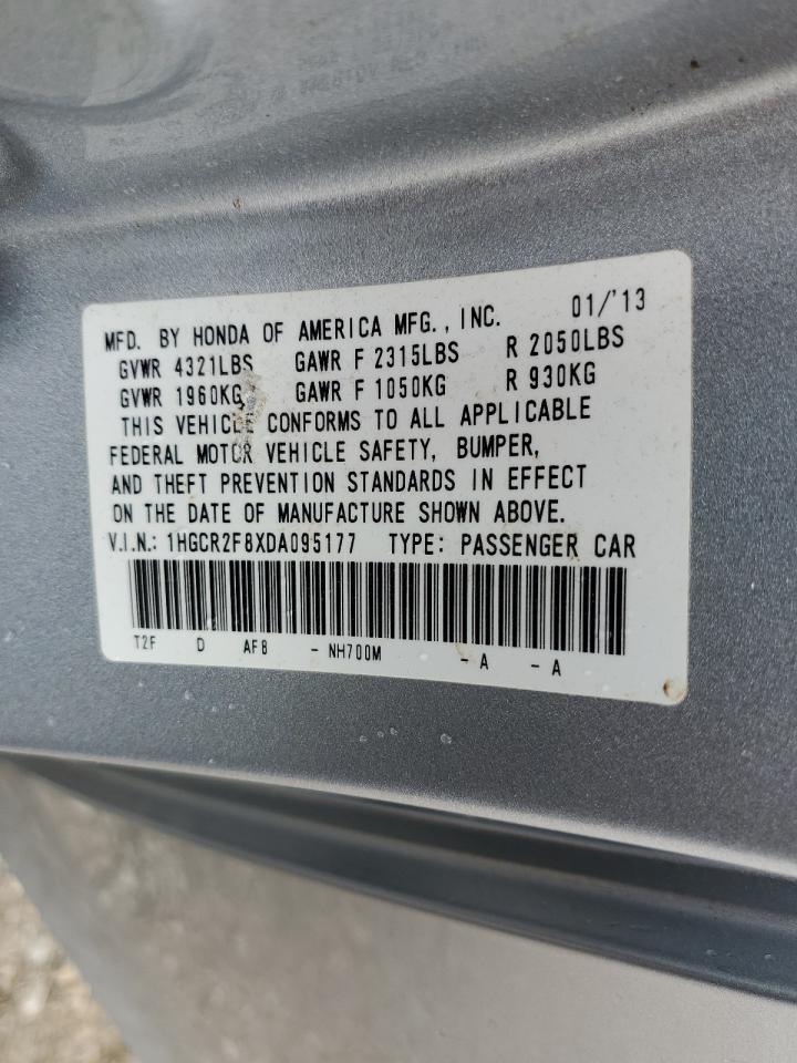 1HGCR2F8XDA095177 2013 Honda Accord Exl