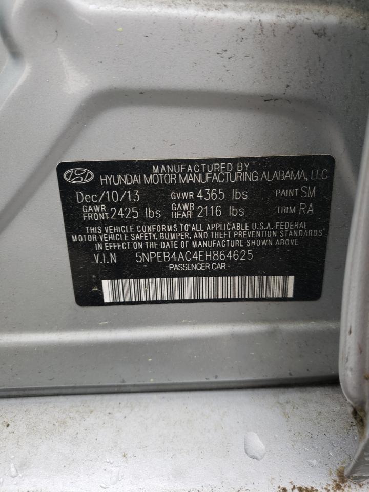 5NPEB4AC4EH864625 2014 Hyundai Sonata Gls