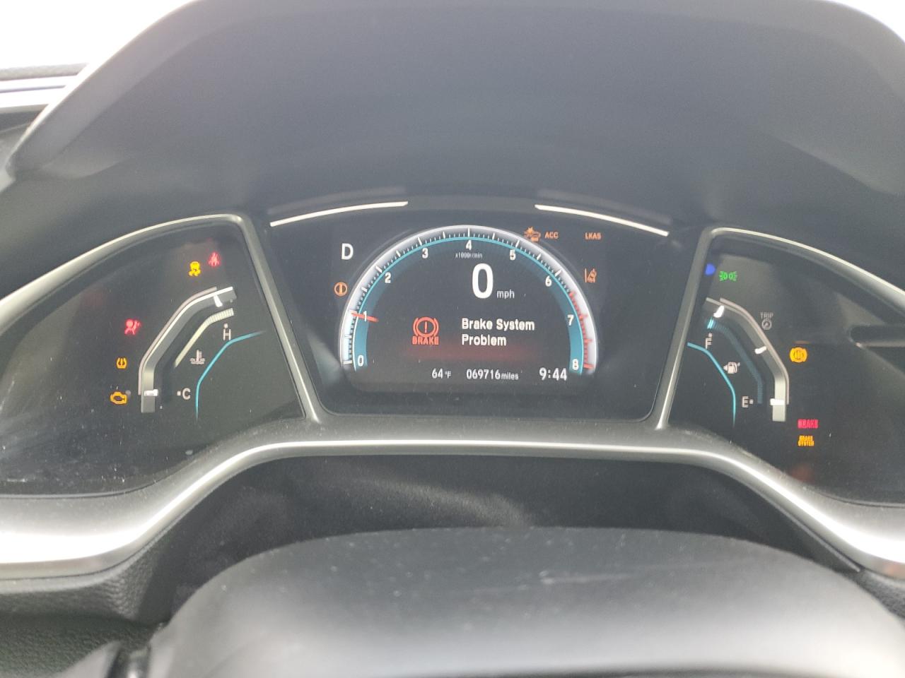 2019 Honda Civic Exl VIN: JHMFC1F76KX012822 Lot: 52033144