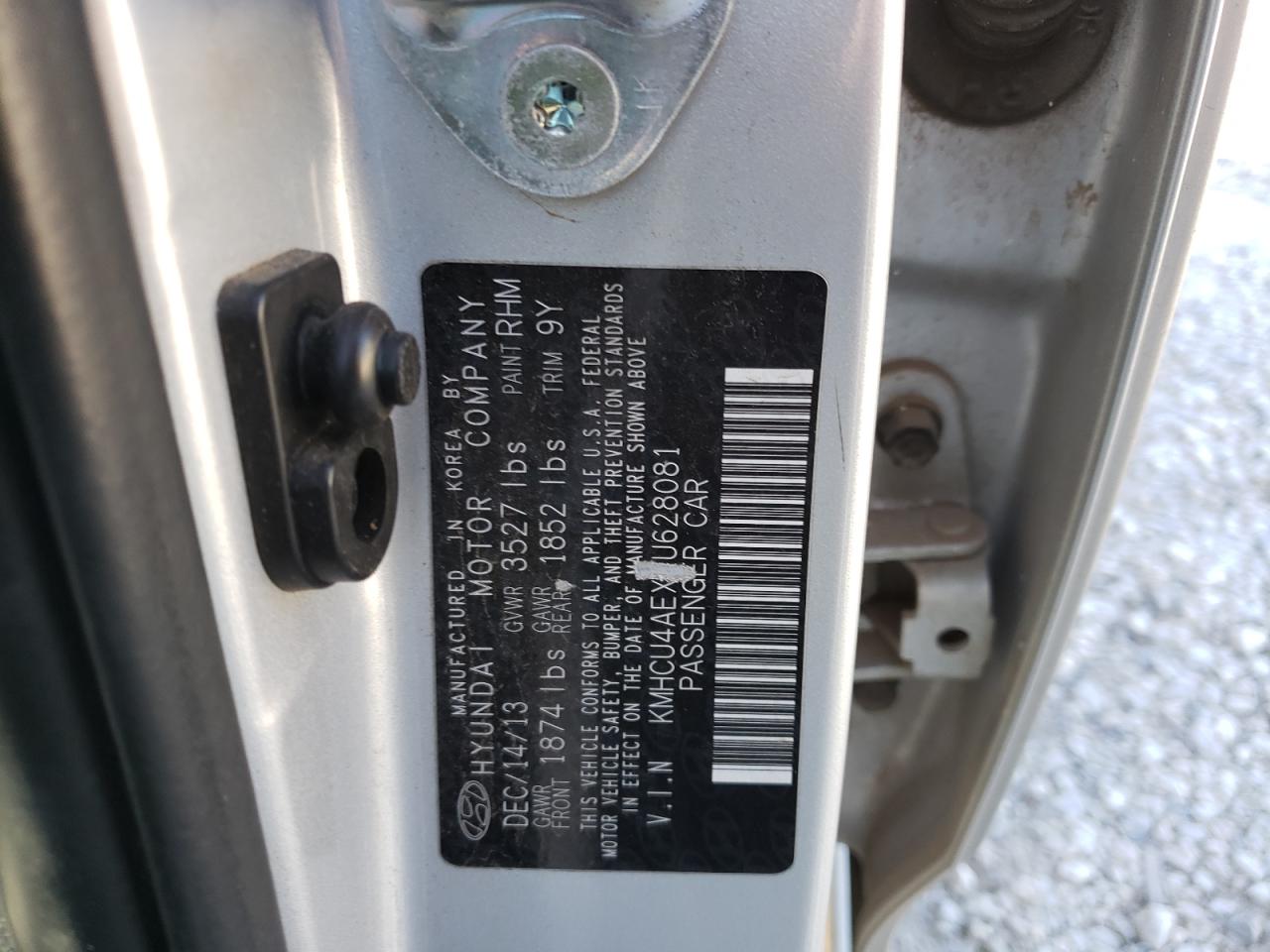 2014 Hyundai Accent Gls VIN: KMHCU4AEXEU628081 Lot: 51780174