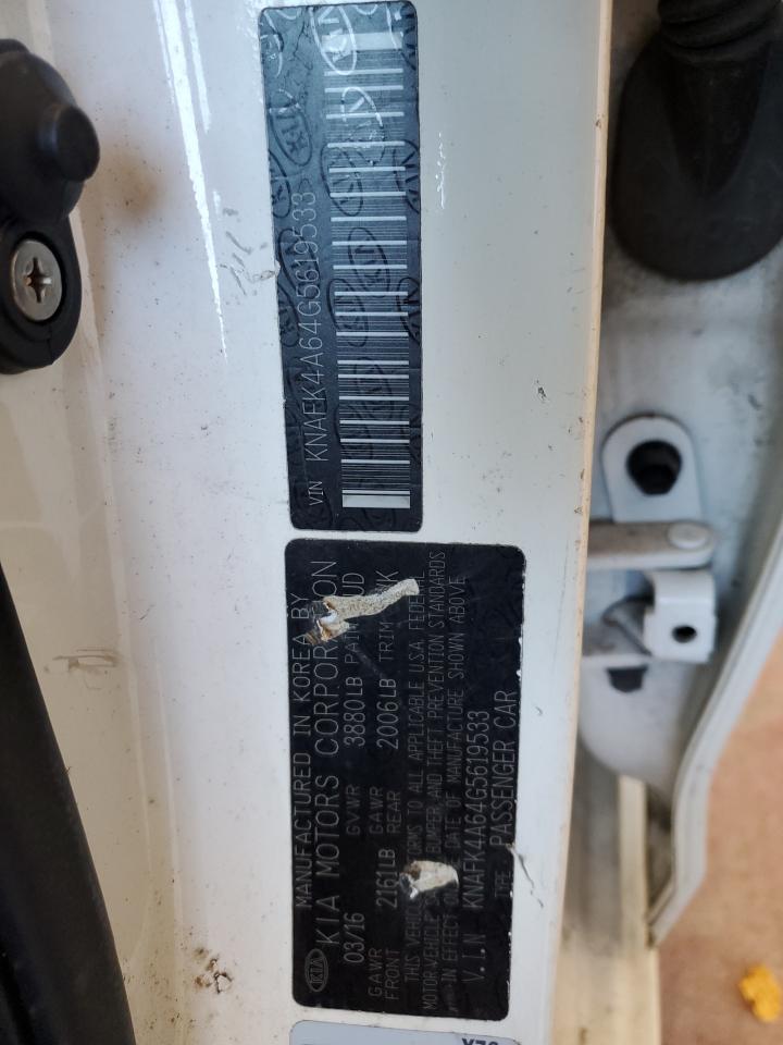 2016 Kia Forte Lx VIN: KNAFK4A64G5619533 Lot: 52547564