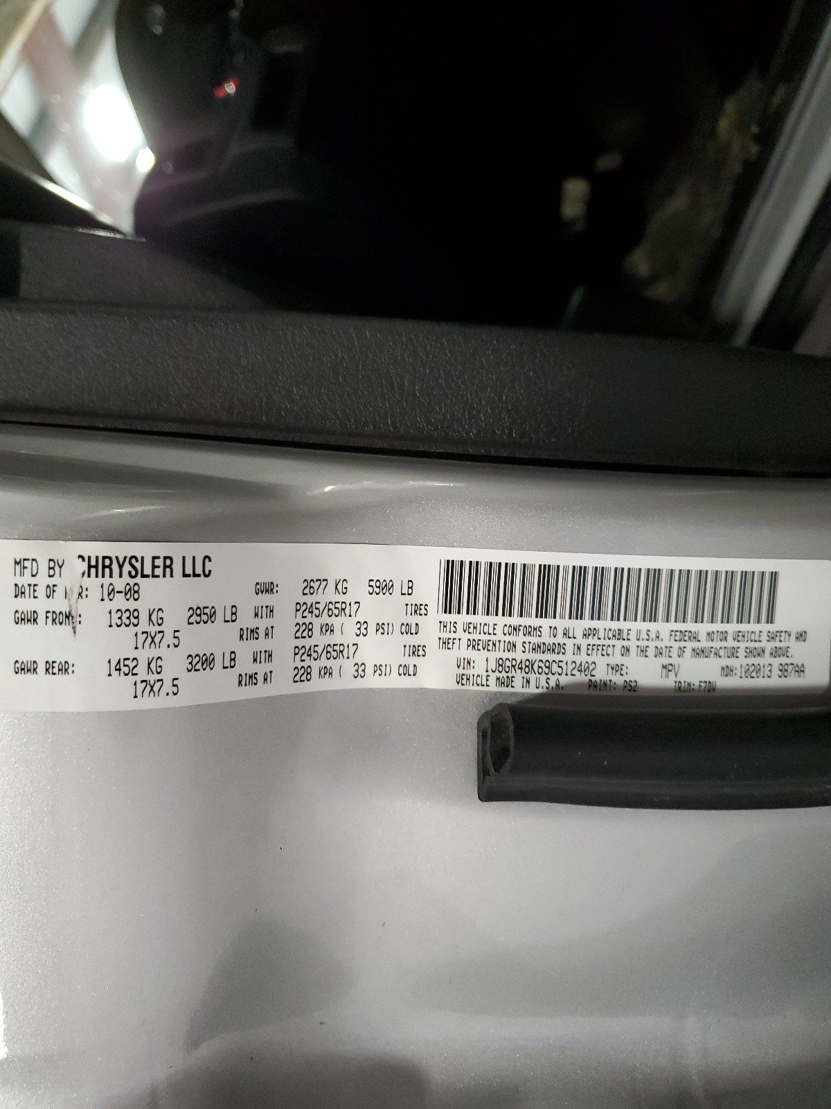 1J8GR48K69C512402 2009 Jeep Grand Cherokee Laredo