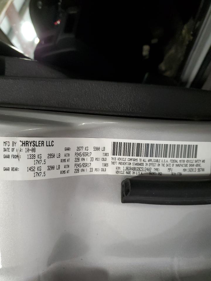 2009 Jeep Grand Cherokee Laredo VIN: 1J8GR48K69C512402 Lot: 49396954