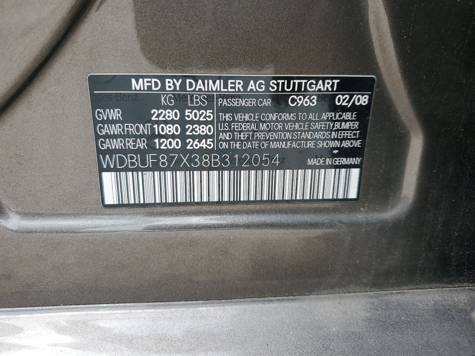 WDBUF87X38B312054 2008 Mercedes-Benz E 350 4Matic