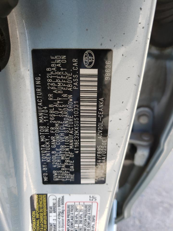 2005 Toyota Camry Le VIN: 4T1BE32KX5U510331 Lot: 65484824