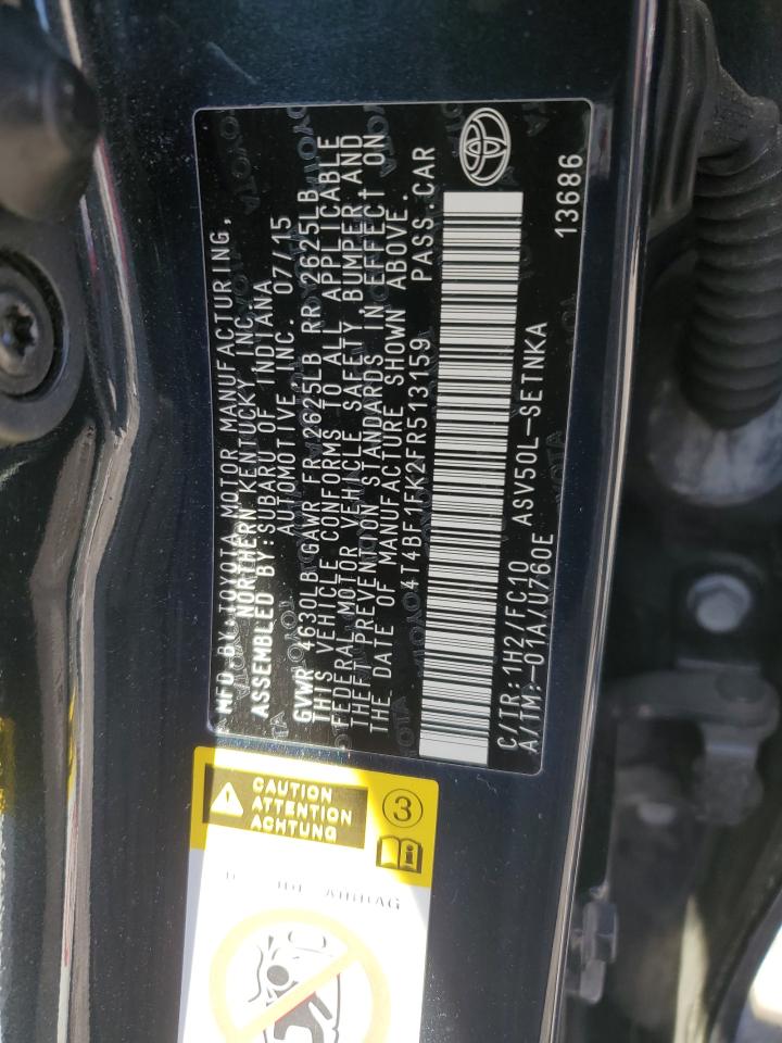 4T4BF1FK2FR513159 2015 TOYOTA CAMRY - Image 14