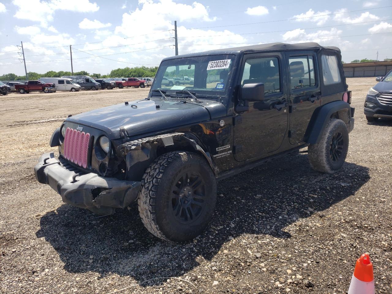 2015 Jeep Wrangler Unlimited Sport VIN: 1C4BJWDG8FL756862 Lot: 52383284