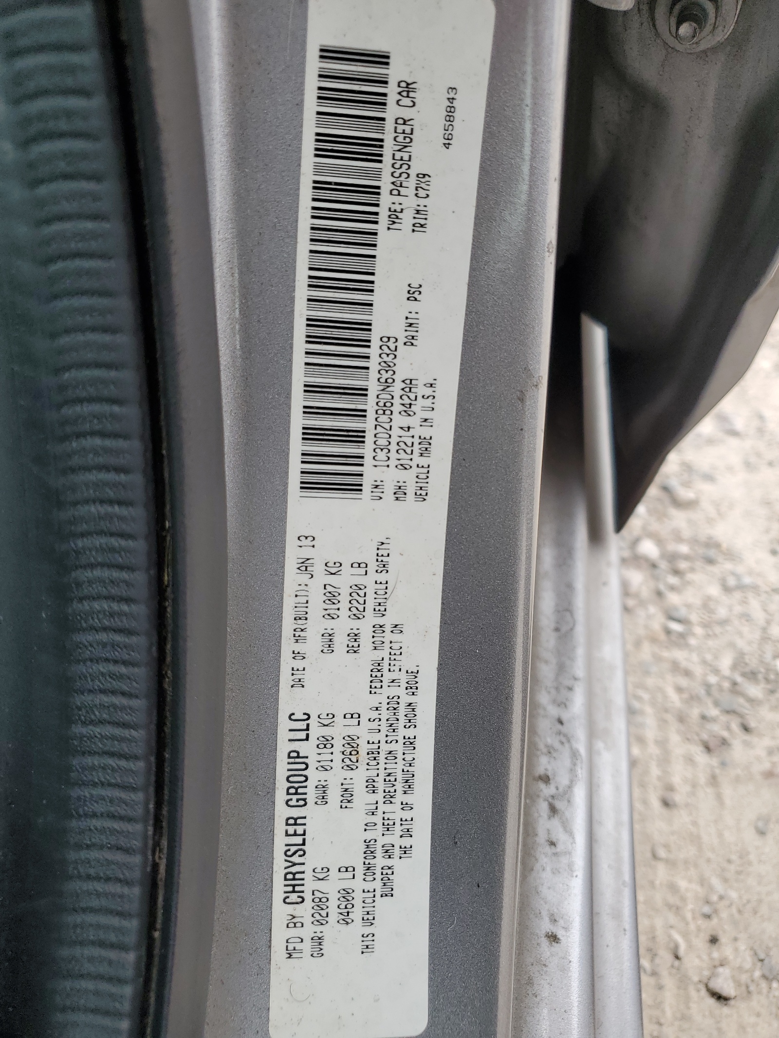 1C3CDZCB6DN630329 2013 Dodge Avenger Sxt