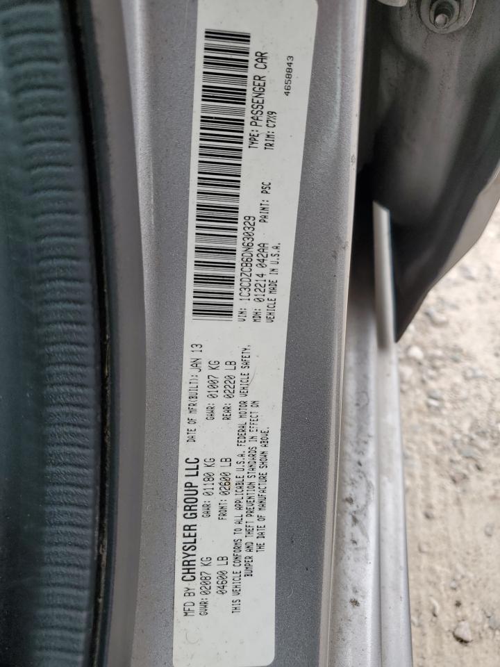 2013 Dodge Avenger Sxt VIN: 1C3CDZCB6DN630329 Lot: 50482174