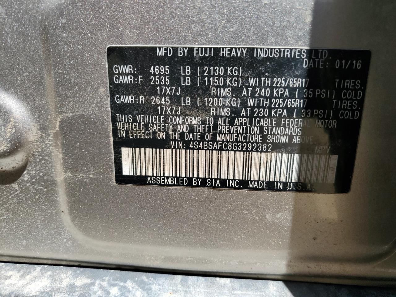 2016 Subaru Outback - Image 13