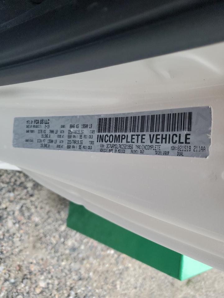 2019 Ram 5500 VIN: 3C7WRMDL7KG521956 Lot: 50534124