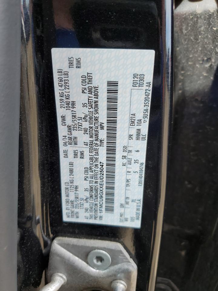 1FMCU9GXXEUD25047 2014 Ford Escape Se