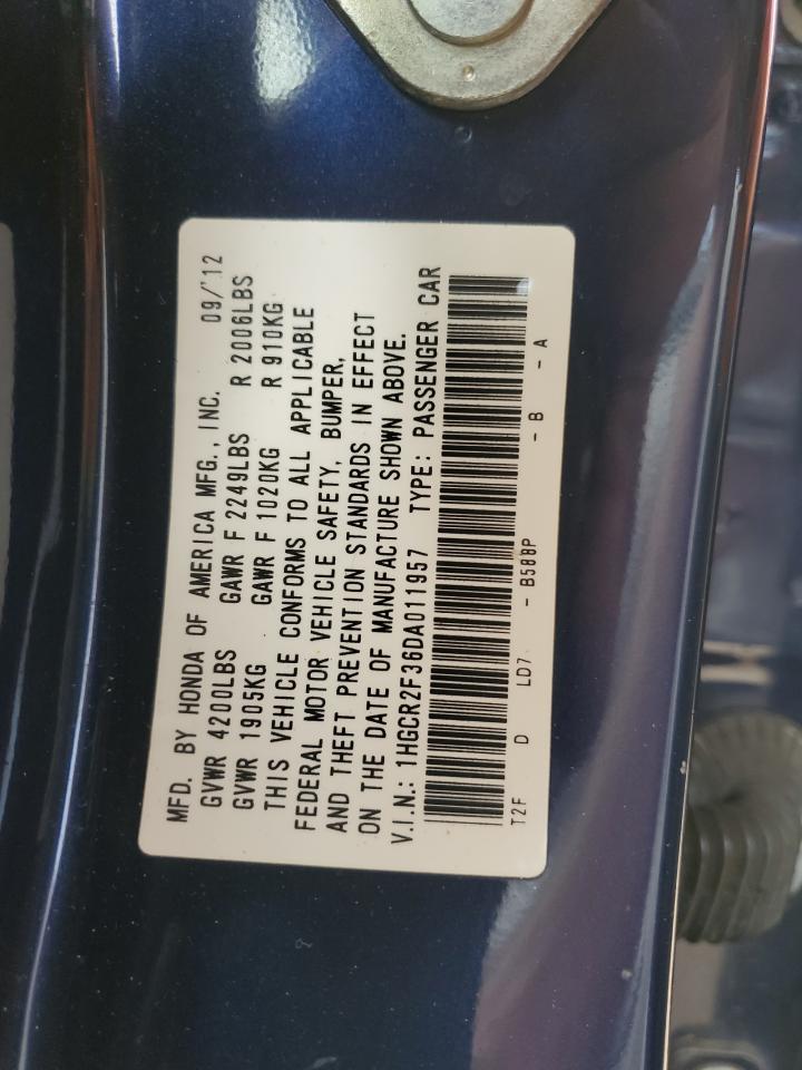 1HGCR2F36DA011957 2013 Honda Accord Lx