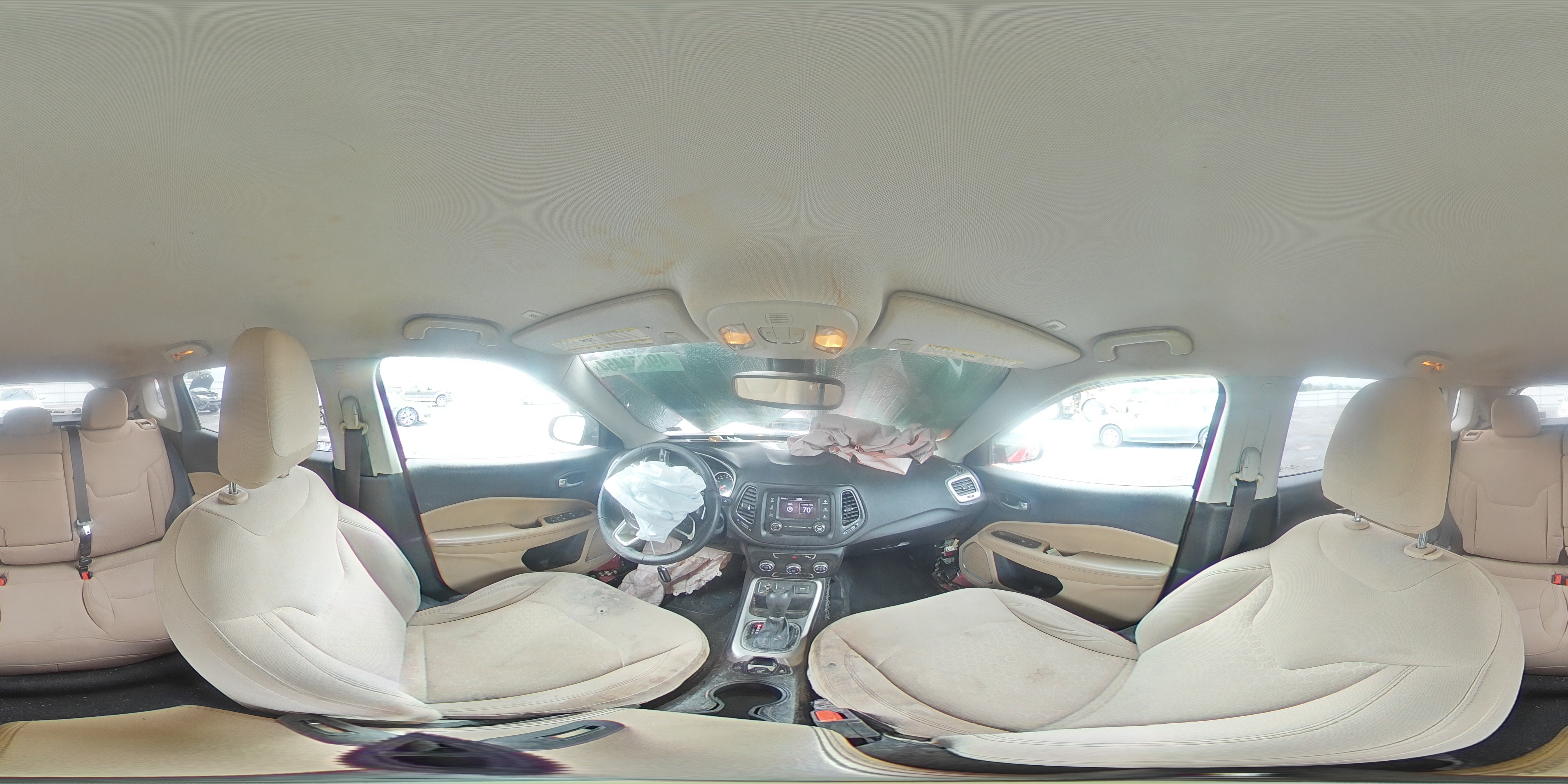 2017 Jeep Compass Sport VIN: 3C4NJCAB1HT668280 Lot: 49054454