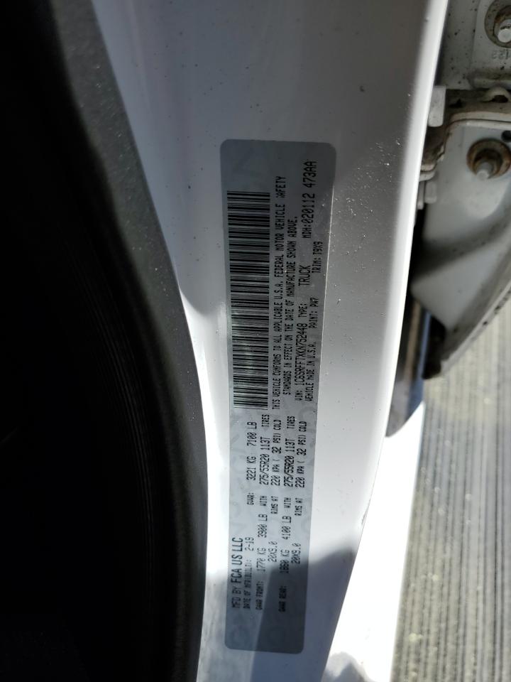 2019 Ram 1500 Big Horn/Lone Star VIN: 1C6SRFFTXKN752448 Lot: 50806794