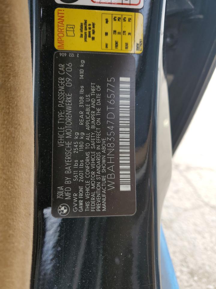 WBAHN83547DT65775 2007 BMW 750