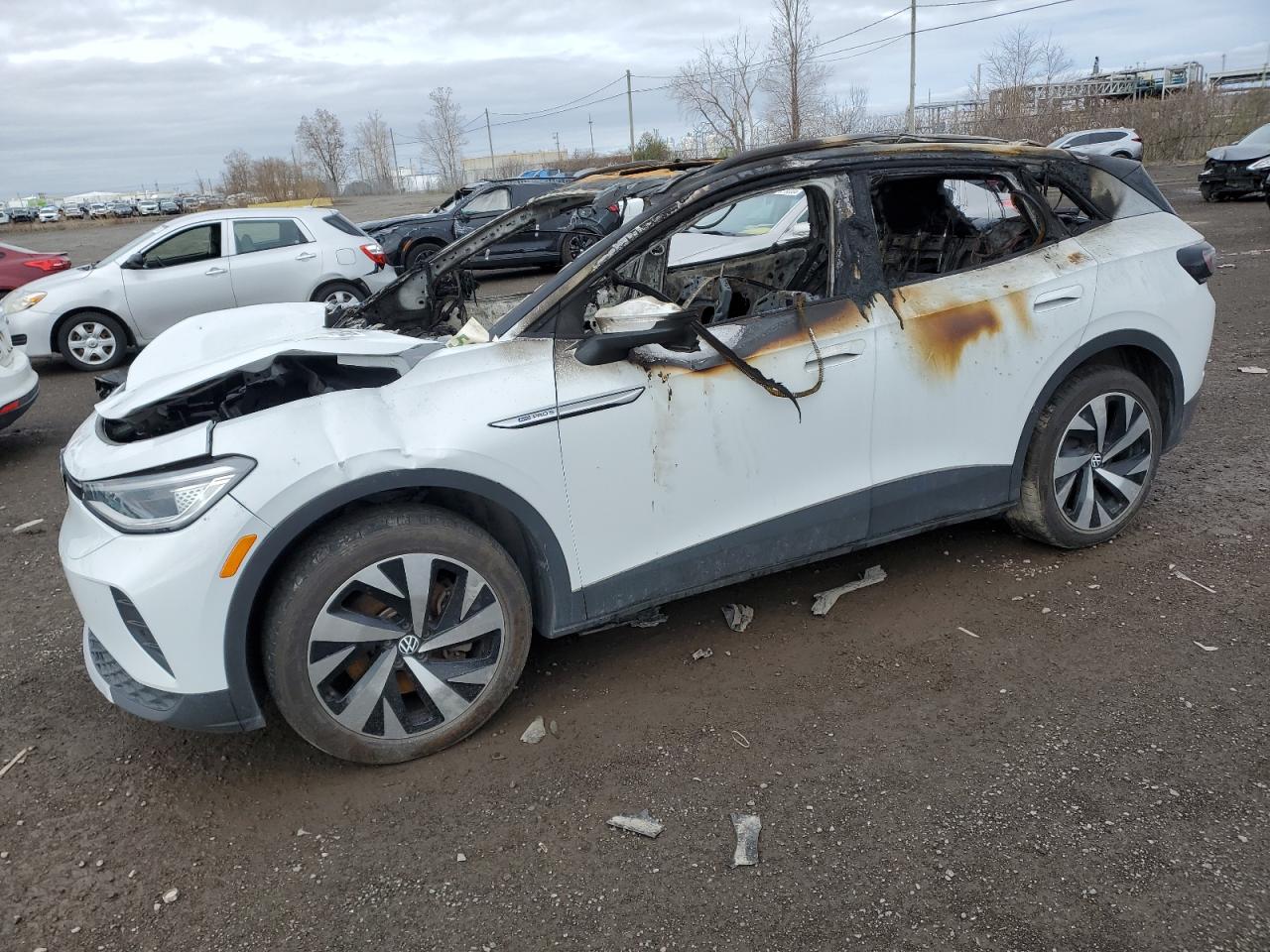 2022 Volkswagen Id.4 Pro S en Venta en Montreal-est, QC - Burn